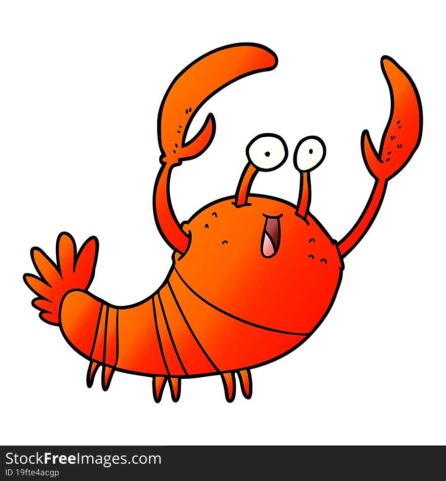 cartoon lobster. cartoon lobster