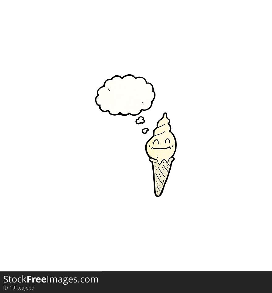 cartoon ice cream character