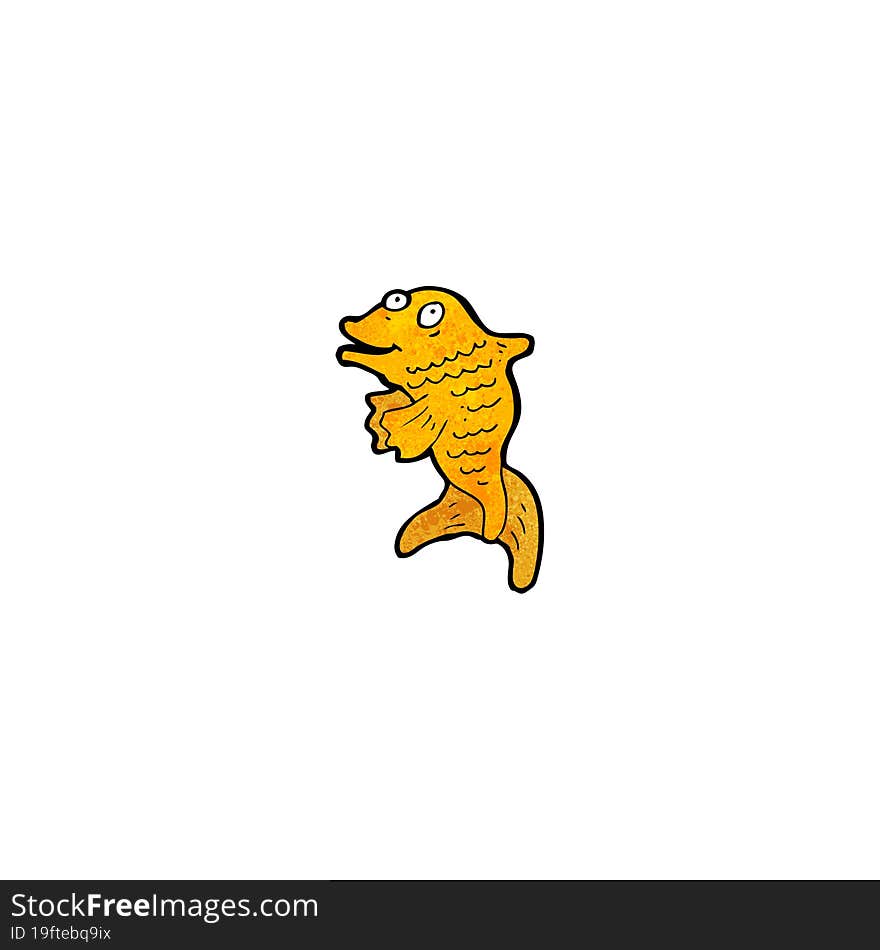 cartoon goldfish