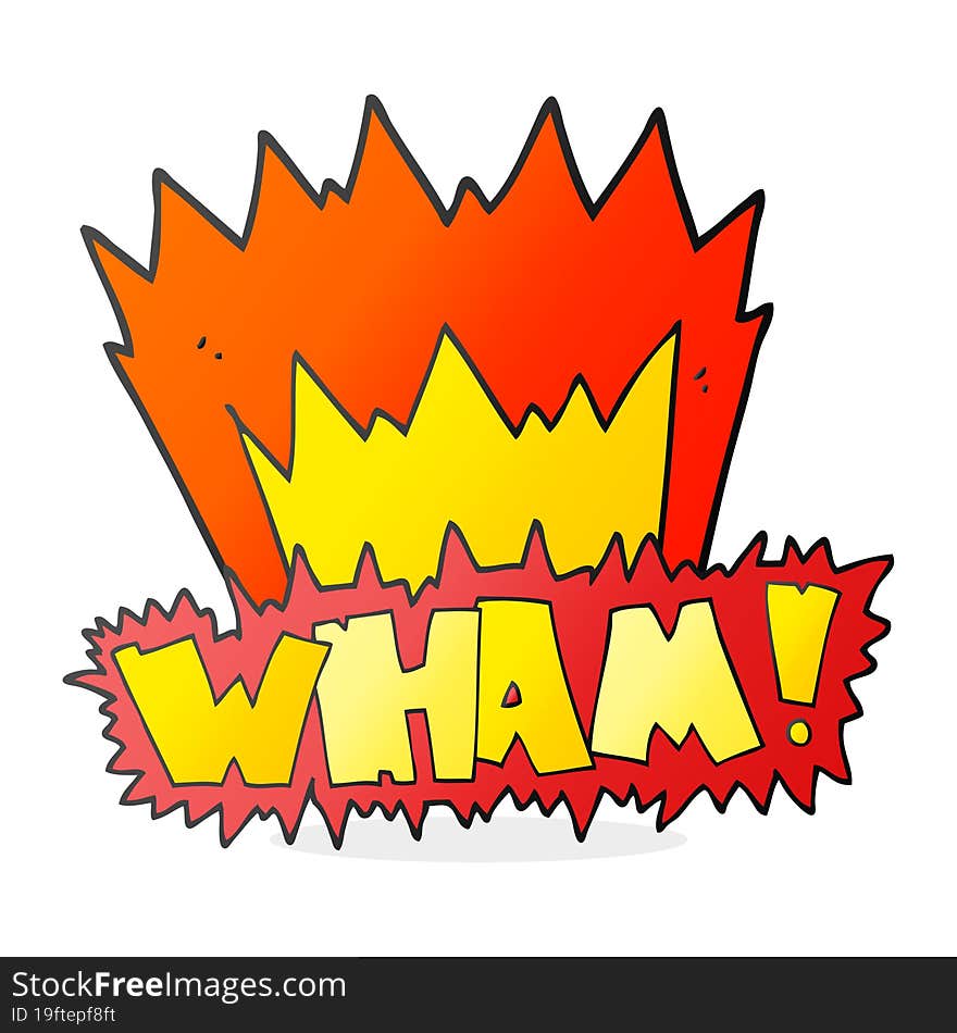 Cartoon Wham! Symbol