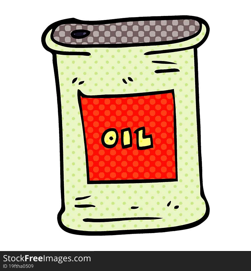 Cartoon Doodle Olive Oil