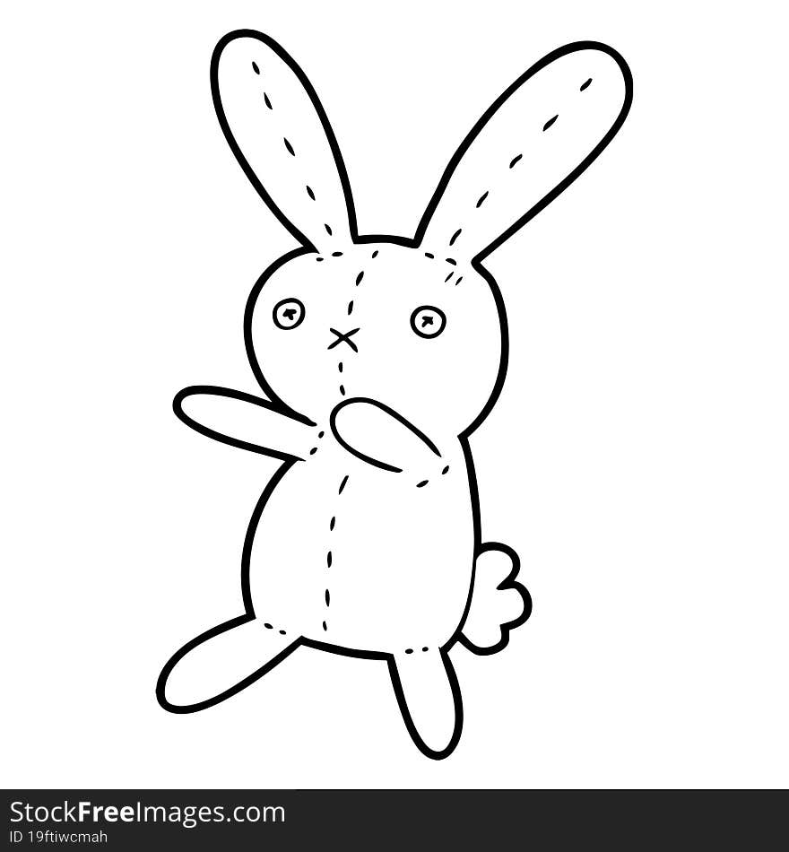 cartoon toy rabbit. cartoon toy rabbit