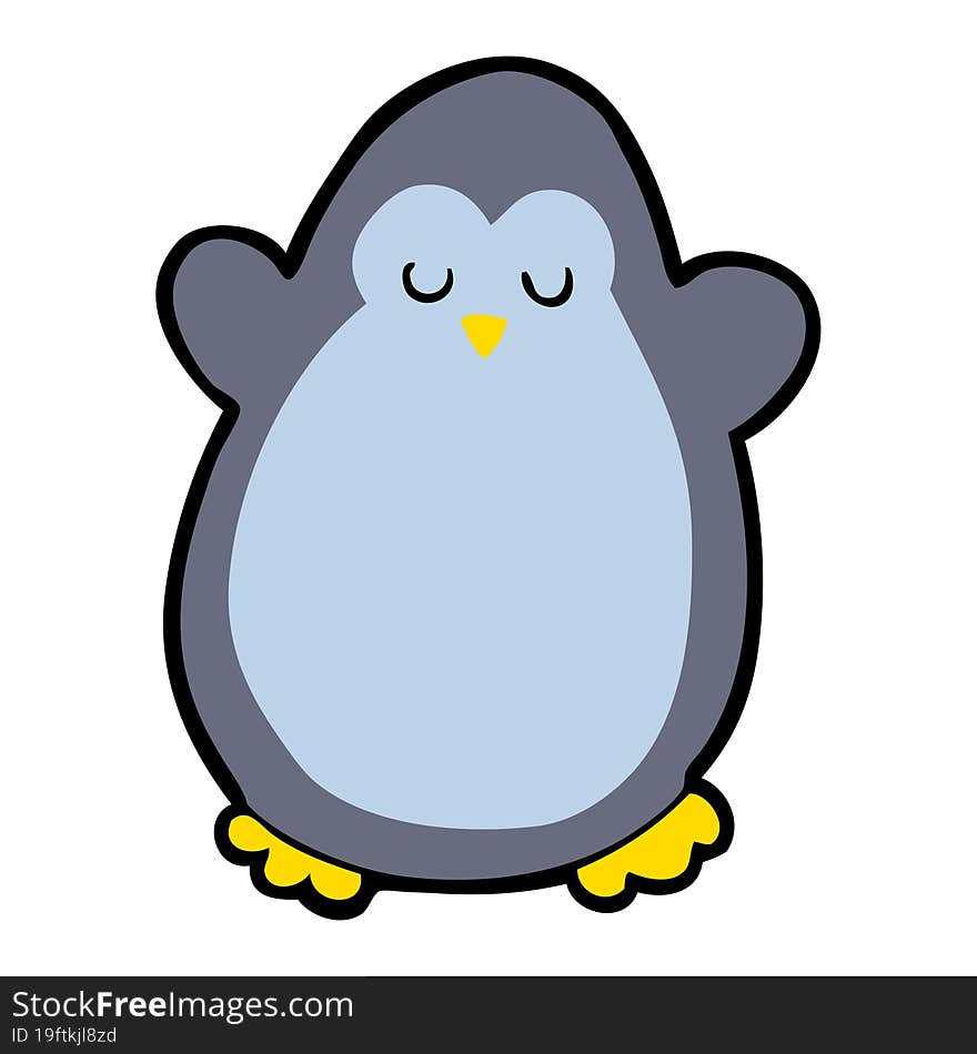 cartoon penguin