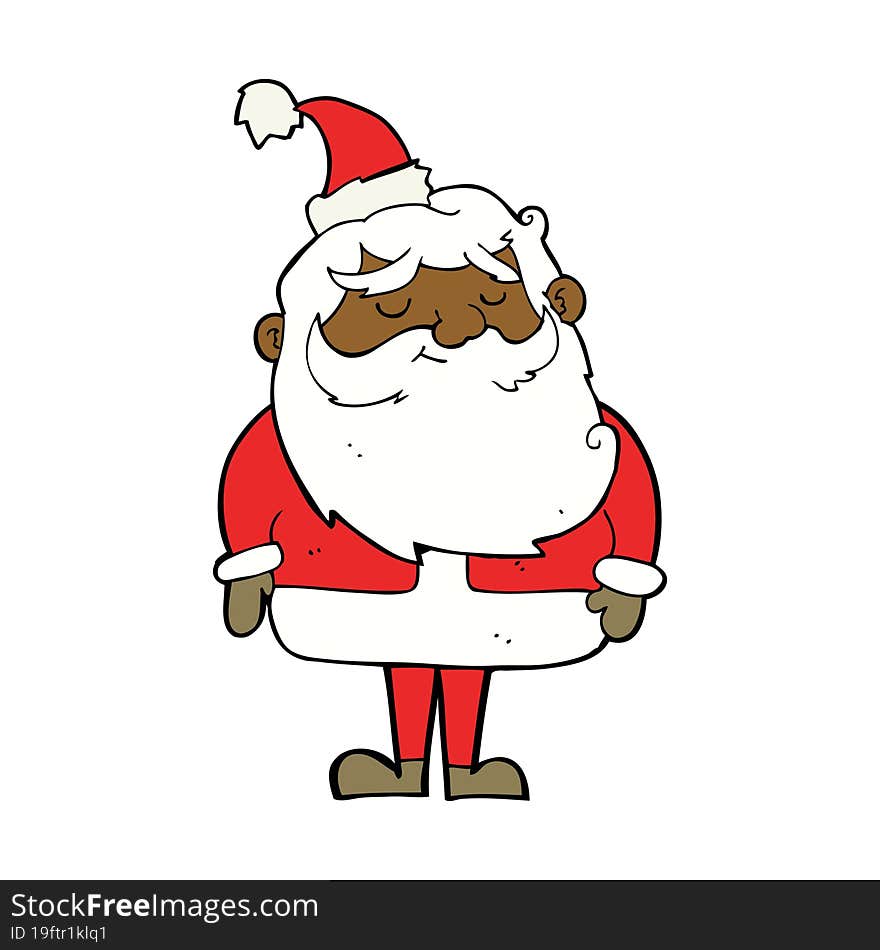 cartoon santa claus