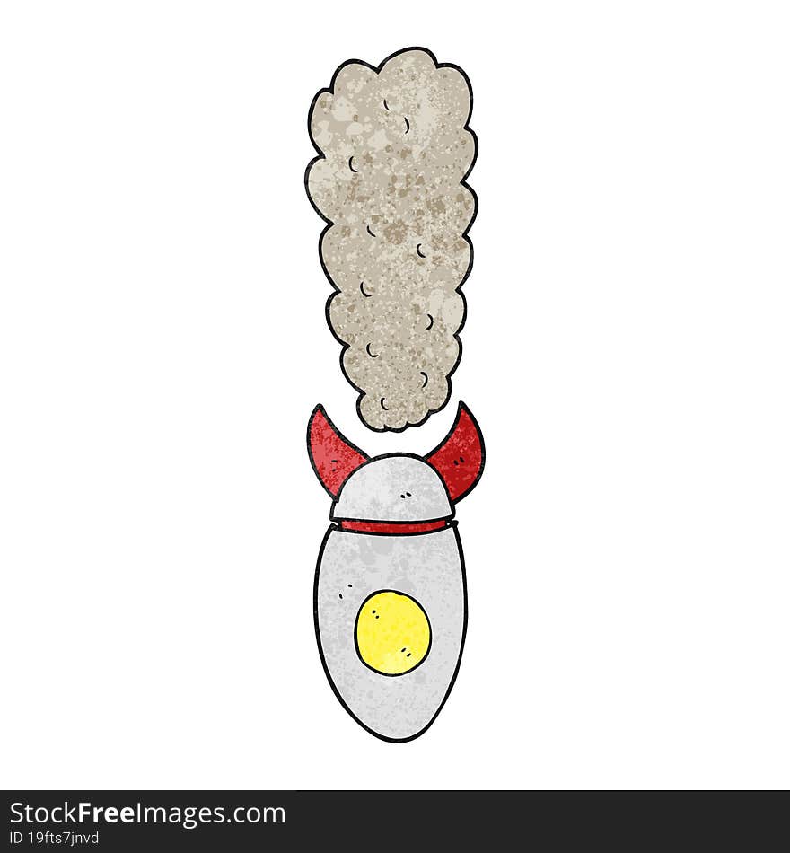 textured cartoon falling bomb