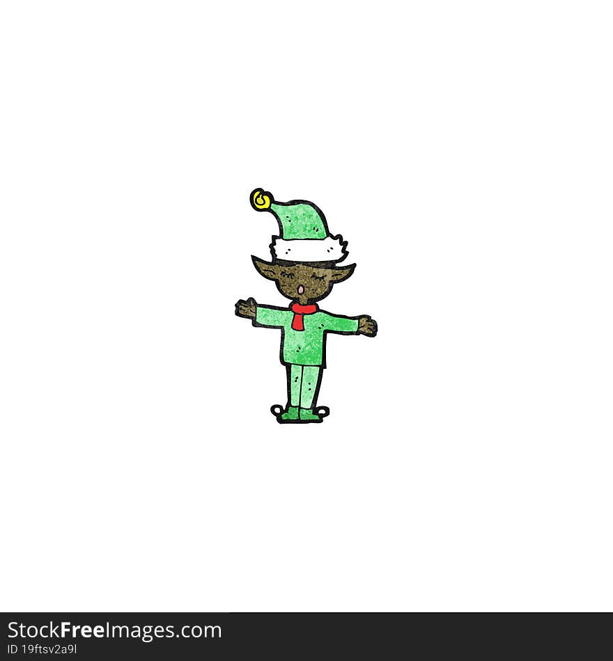 cartoon christmas elf