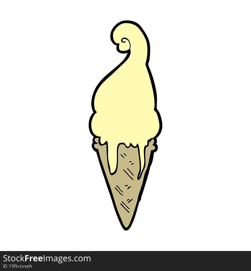 cartoon ice cream