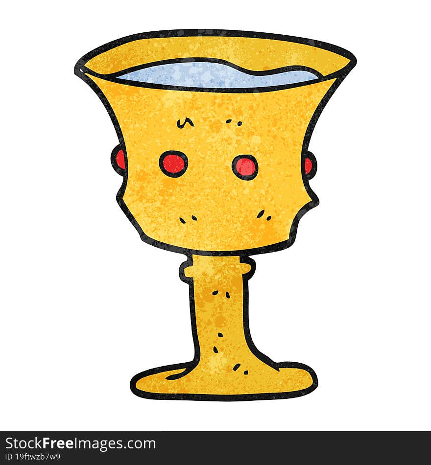 Textured Cartoon Medieval Cup