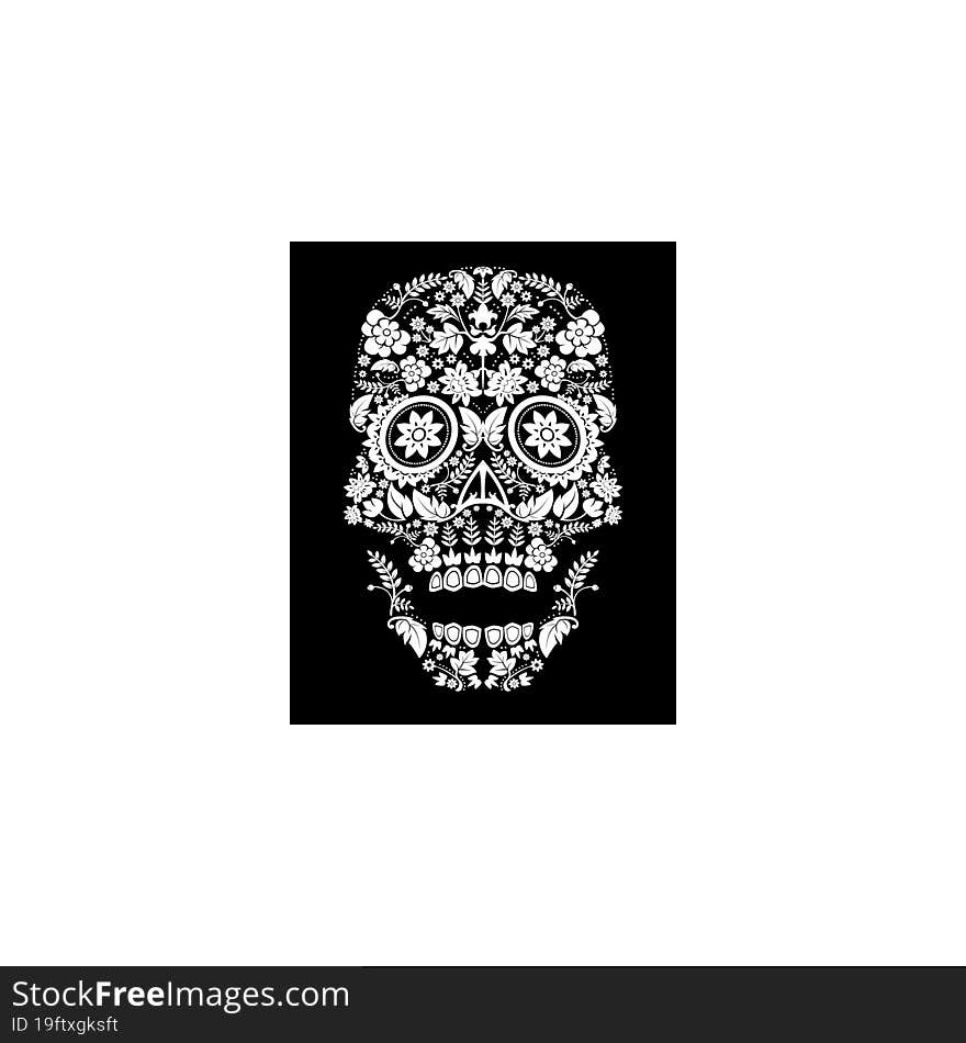 day of the dead skull