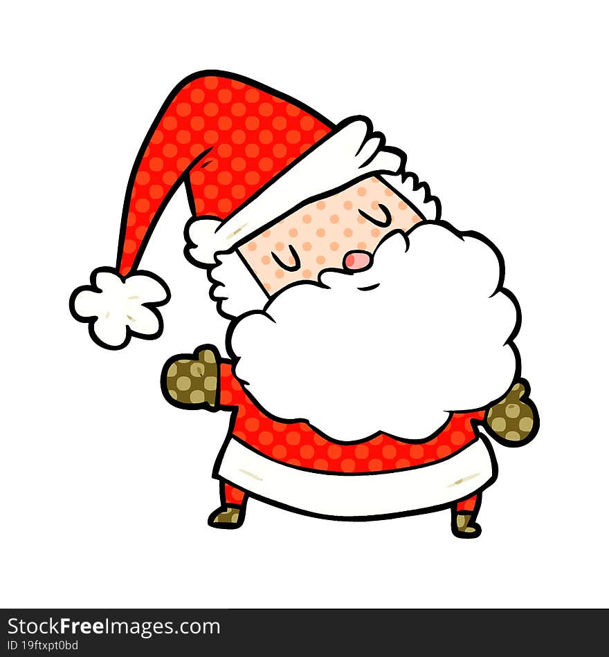 cartoon santa claus. cartoon santa claus