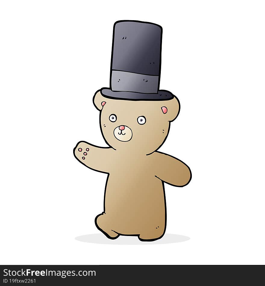 cartoon bear in hat