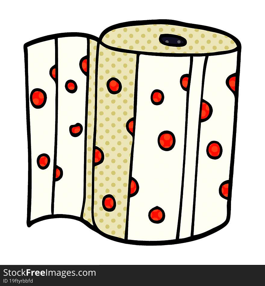 Cartoon Doodle Kitchen Roll