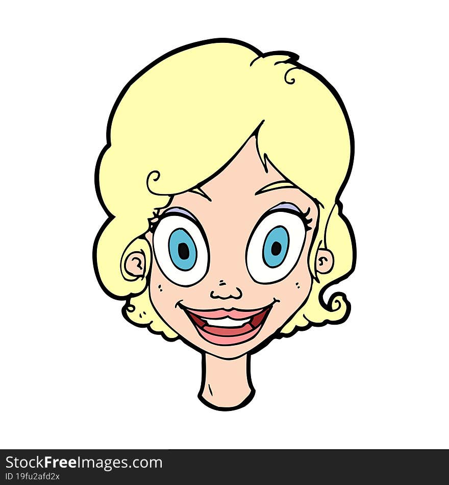 Cartoonhappy Woman