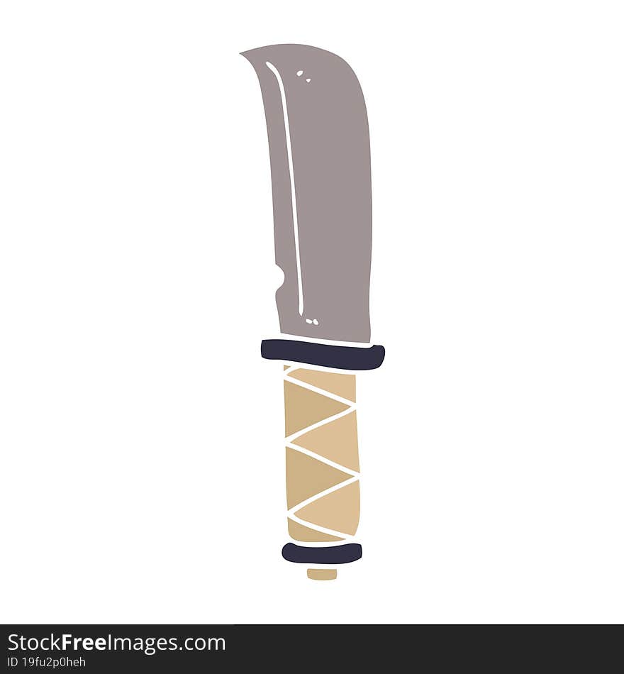 Cartoon Doodle Of A Knife