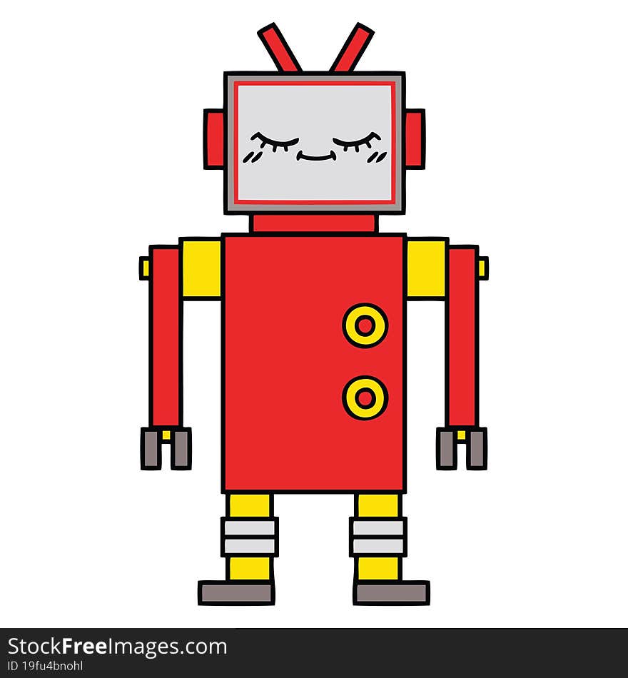 Cute Cartoon Robot