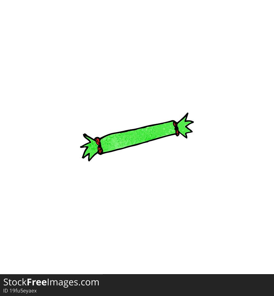 child\'s drawing of a chirstmas cracker