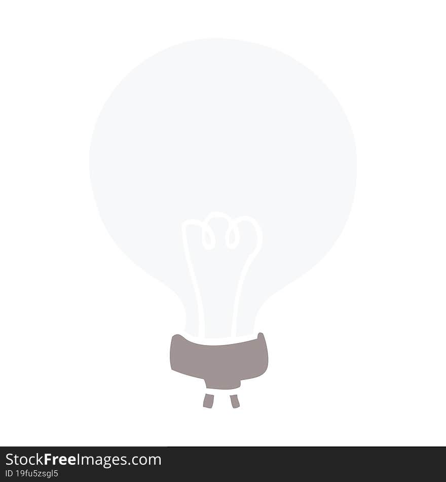 cartoon doodle light bulb