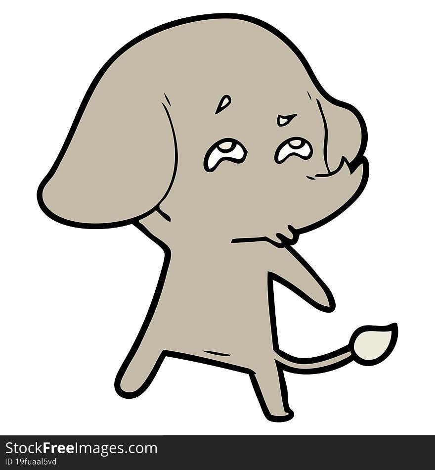 cartoon elephant remembering. cartoon elephant remembering