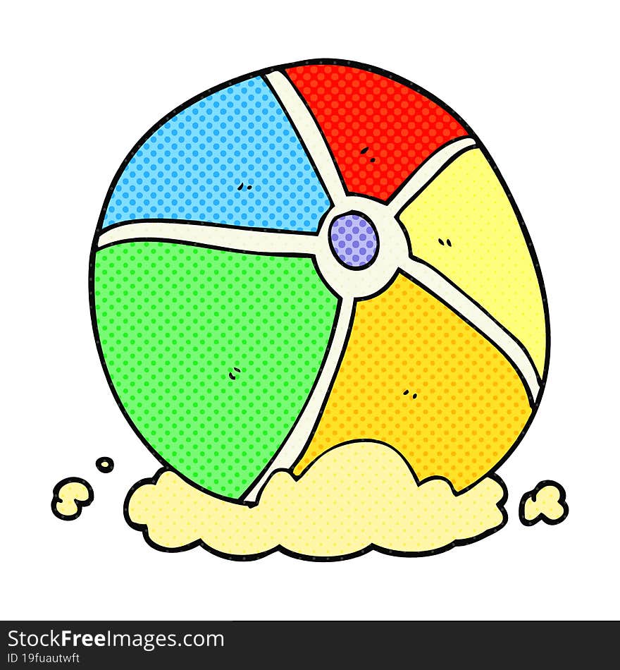 Cartoon Beach Ball