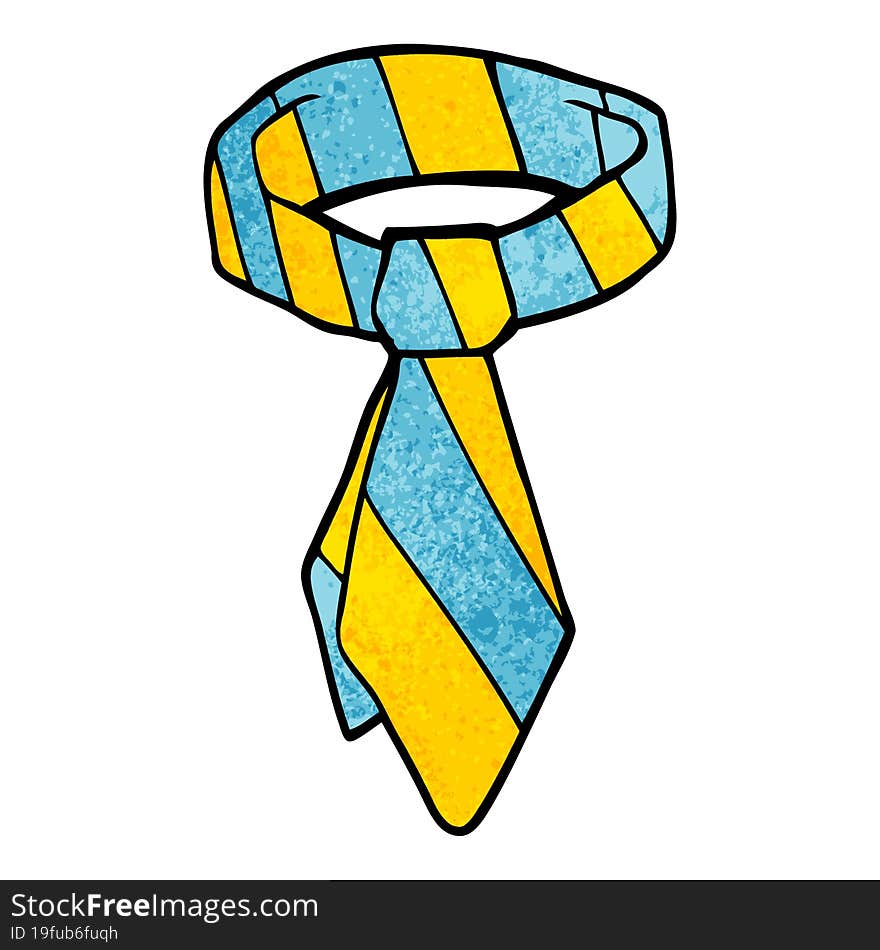 cartoon doodle tie