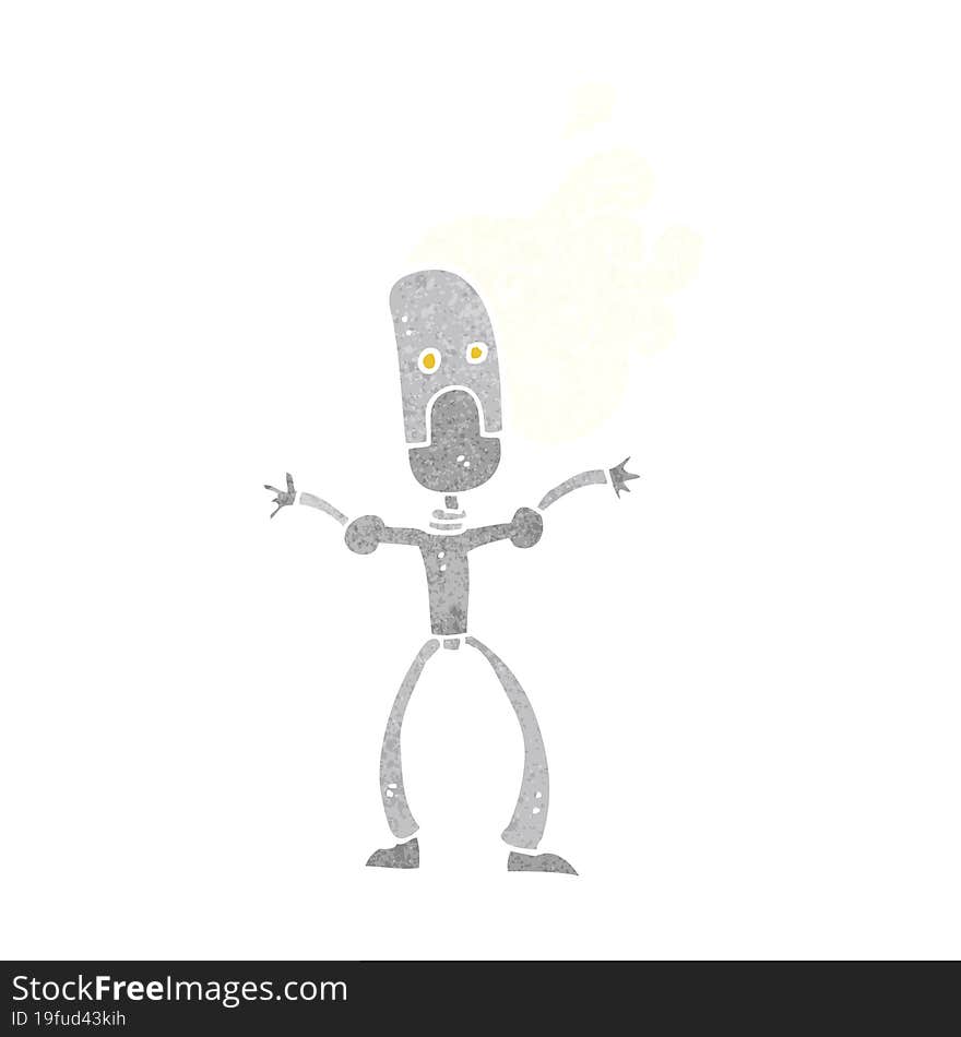 cartoon robot