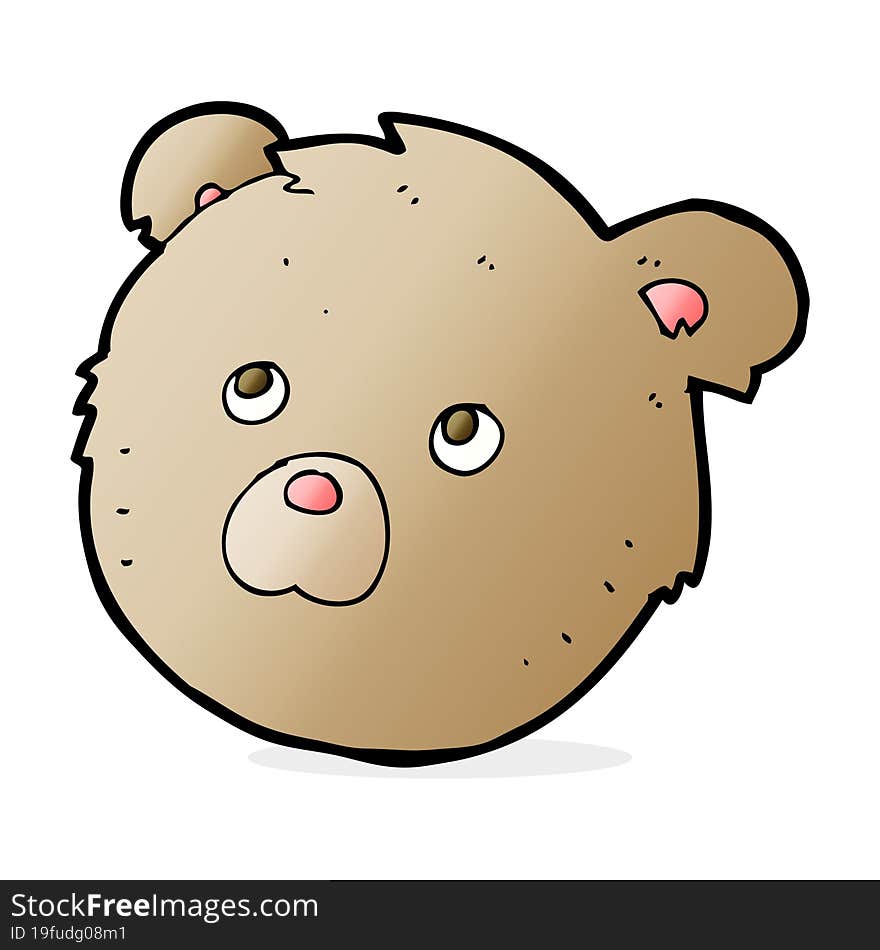 Cartoon Teddy Bear Face