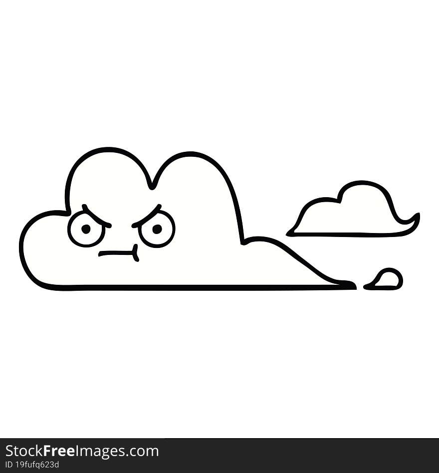 cute cartoon white cloud