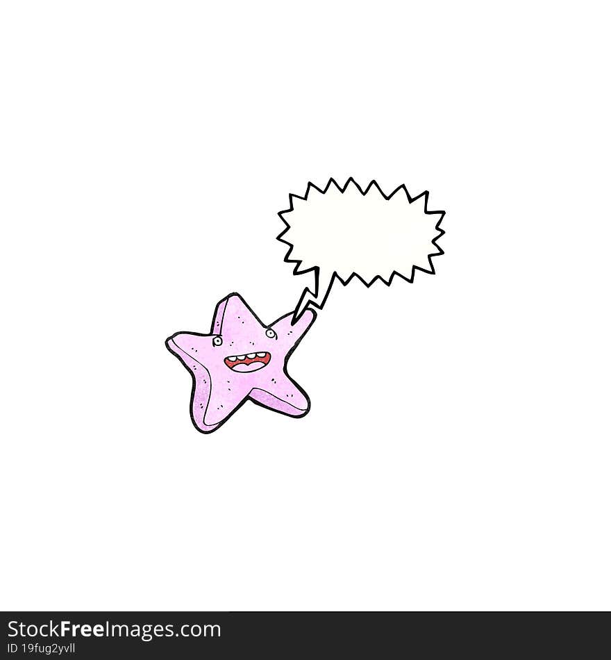 Starfish Cartoon Character