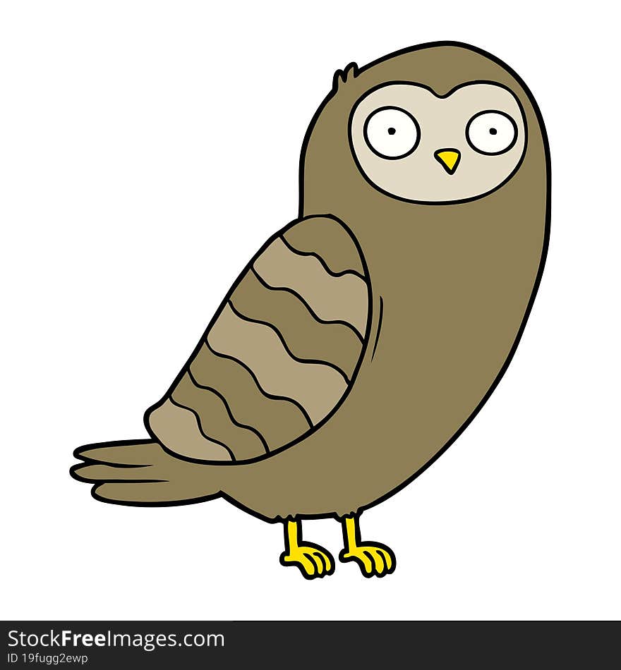 cartoon owl. cartoon owl