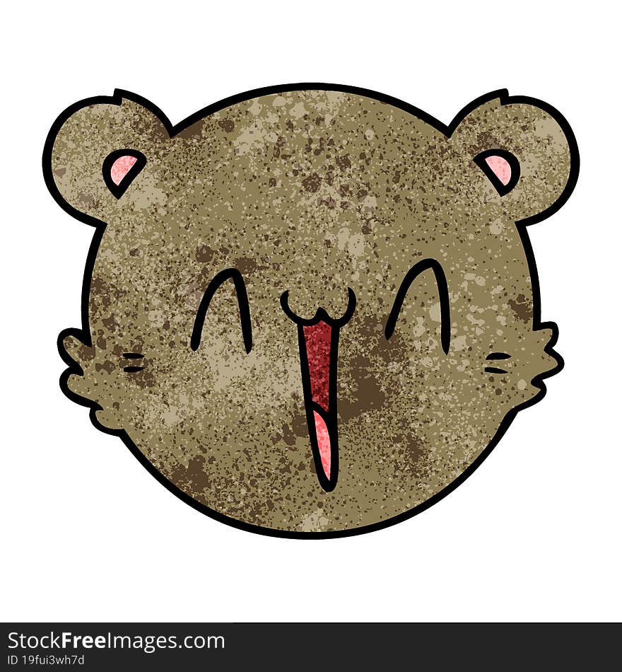 cute cartoon teddy bear face. cute cartoon teddy bear face