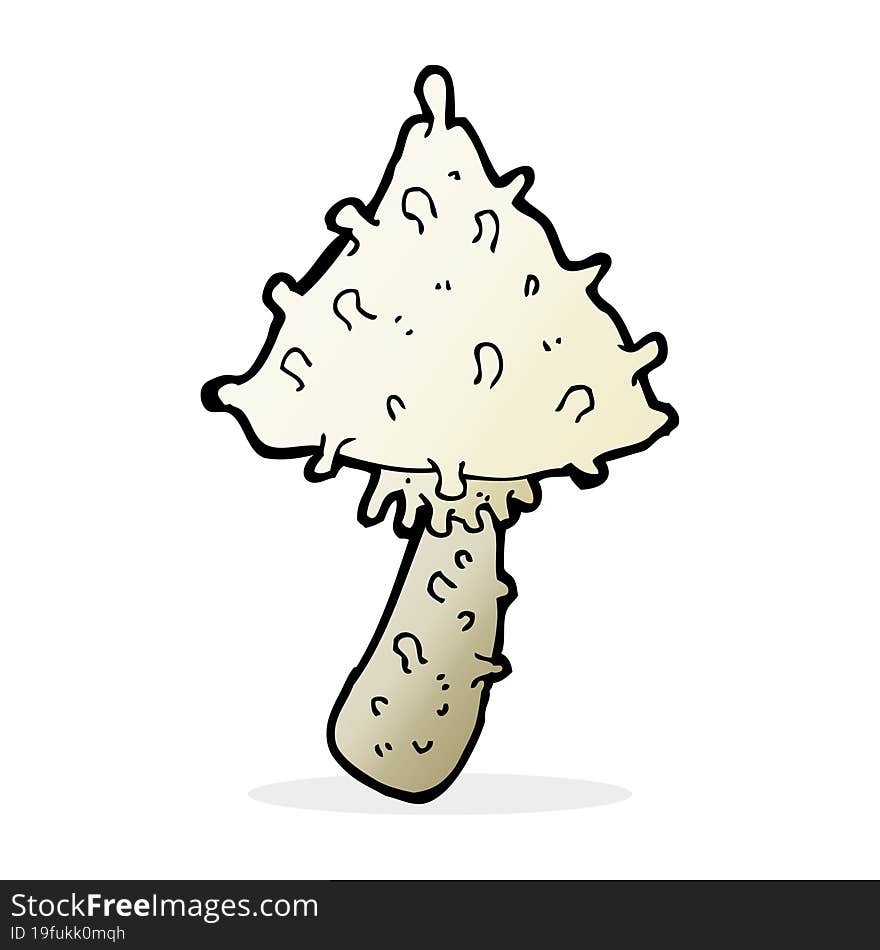 Cartoon Weird Mushroom