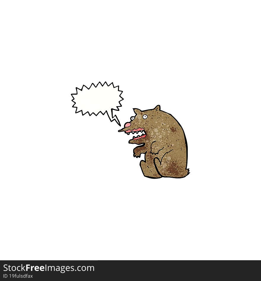 Roaring Bear Cartoon