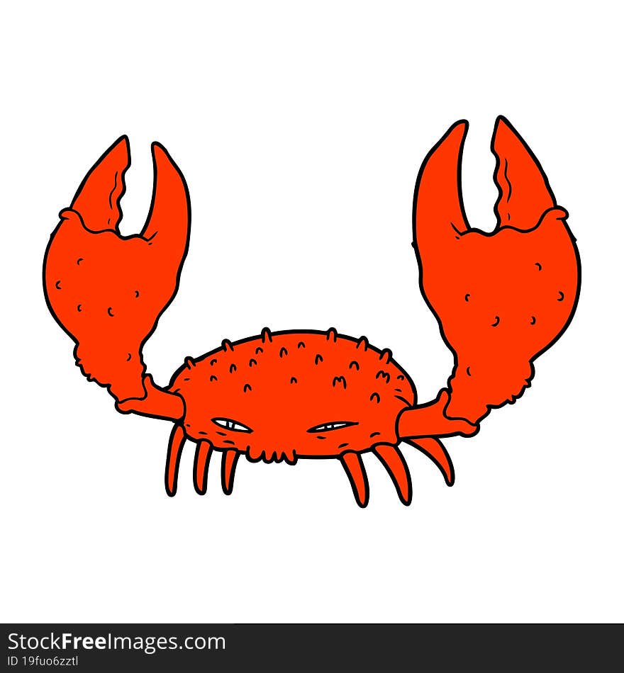 cartoon crab. cartoon crab