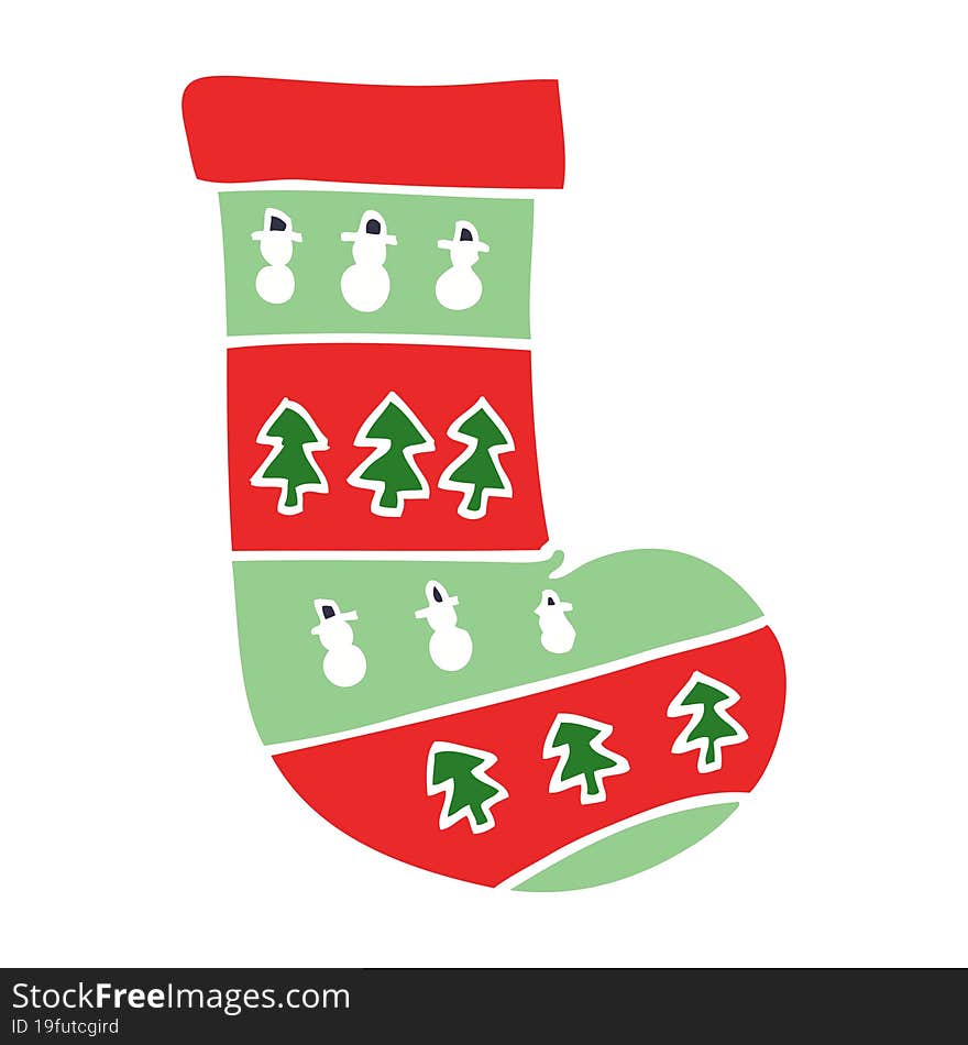 cartoon doodle christmas stockings