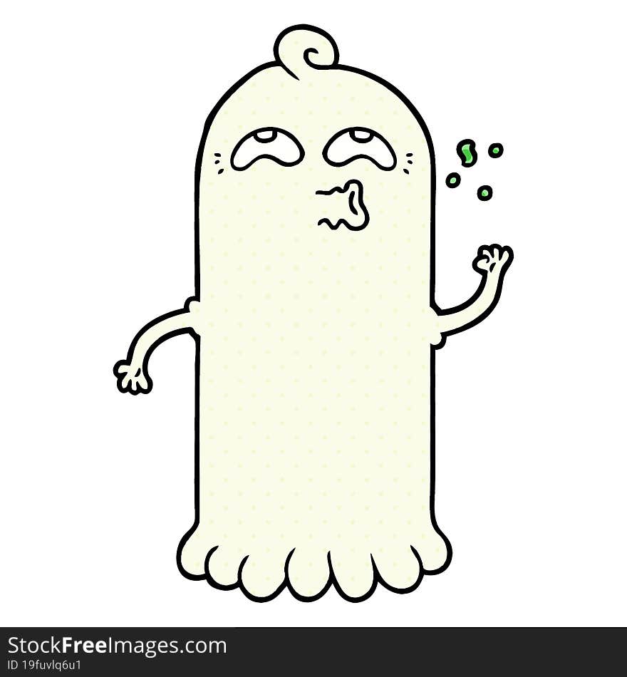 cartoon ghost. cartoon ghost