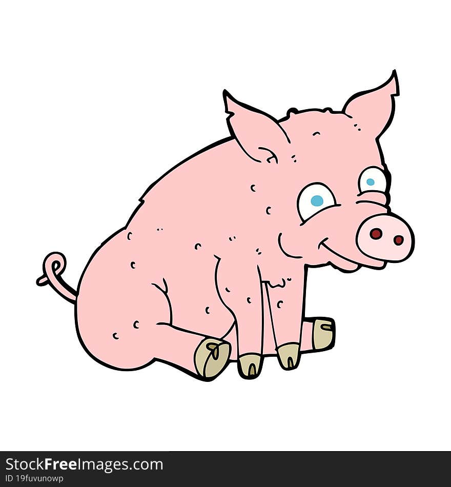 Cartoon Happy Pig