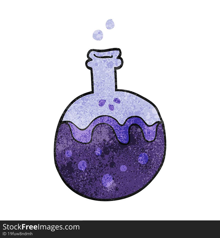 textured cartoon magic potion