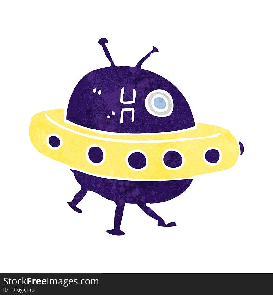 cartoon UFO