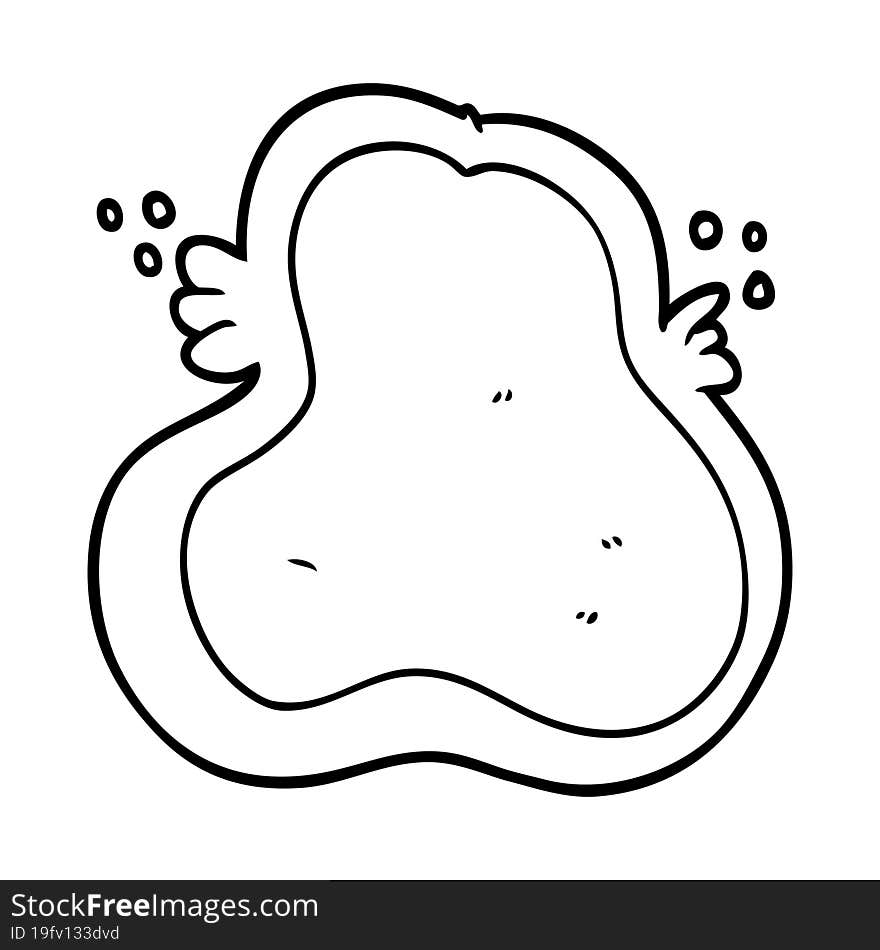 cartoon amoeba. cartoon amoeba