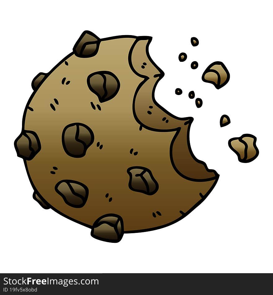 Quirky Gradient Shaded Cartoon Cookie