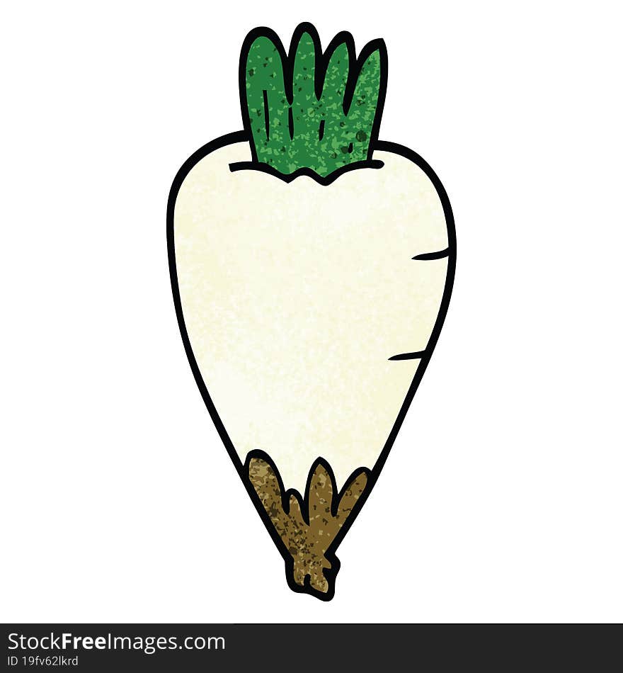 Cartoon Doodle Root Vegetable