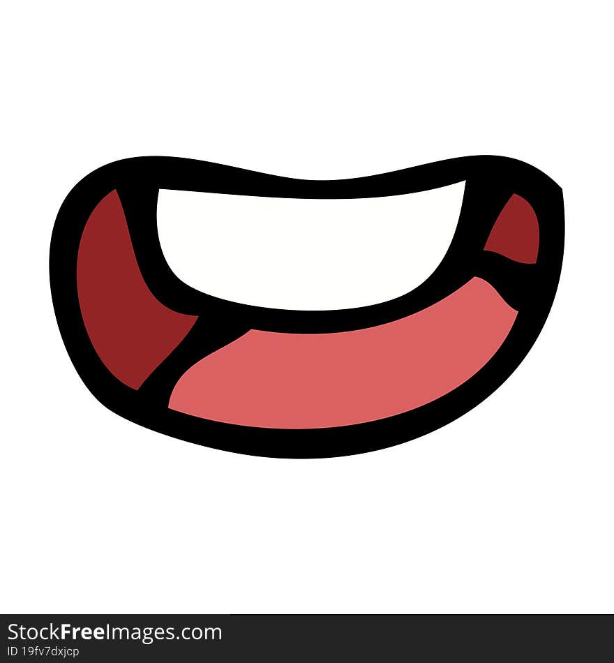 cartoon happy mouth