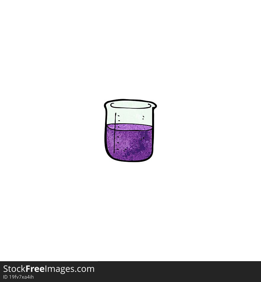 Science Beaker Cartoon