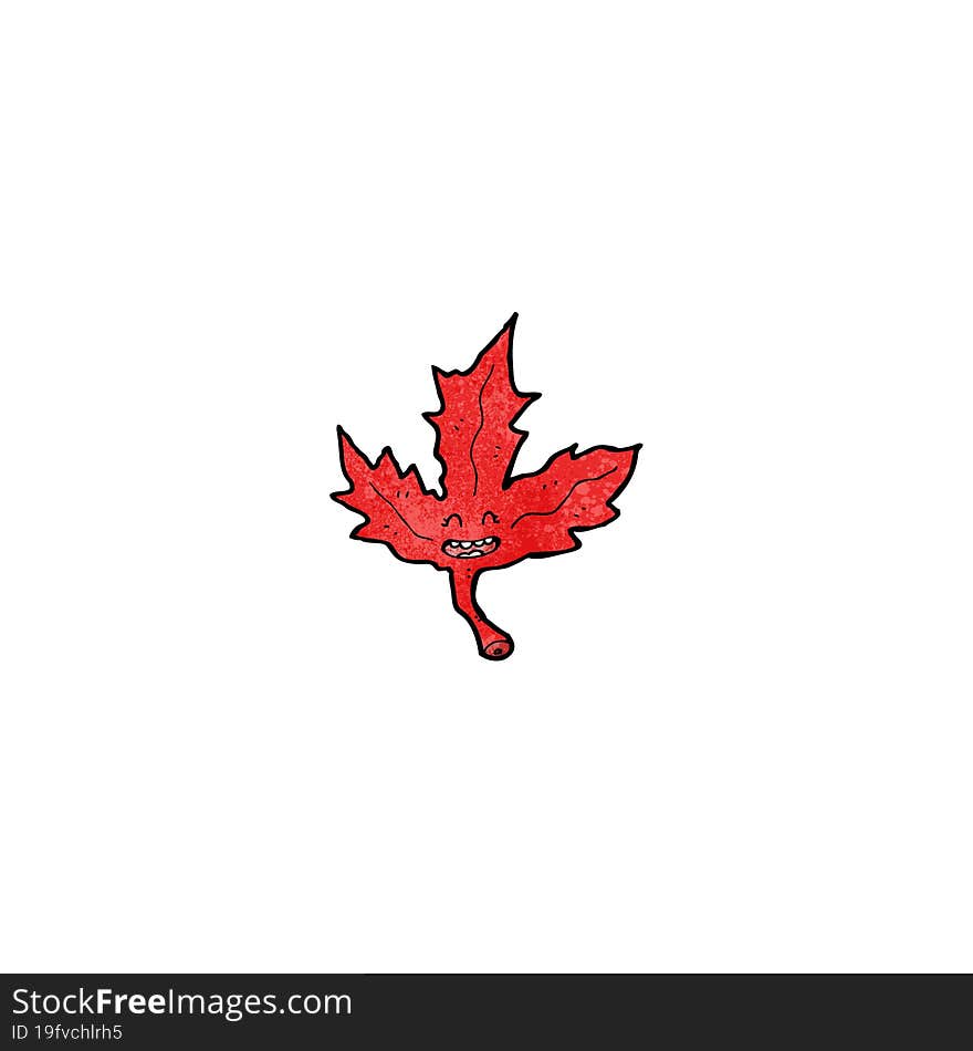 red maple leaf cartoon character