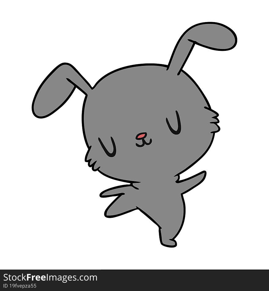 Cartoon Kawaii Cute Furry Bunny