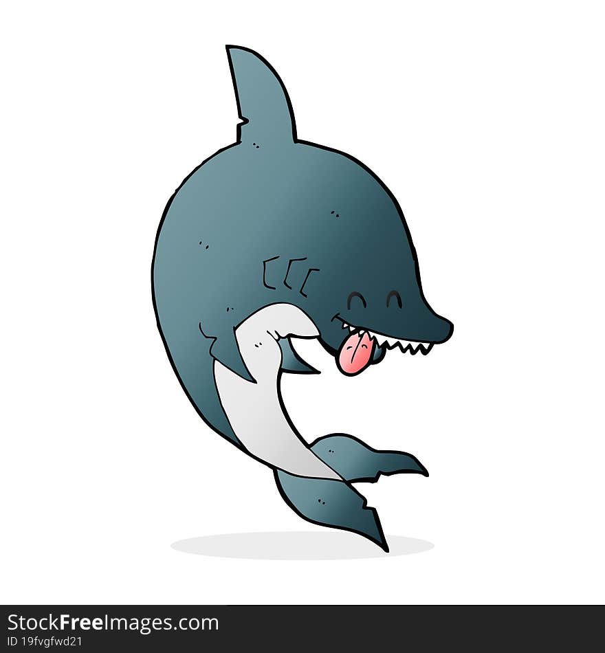 funny cartoon shark