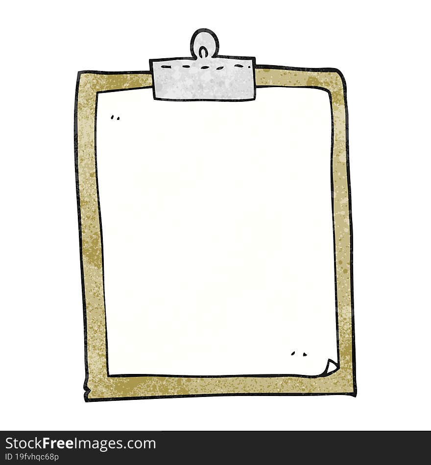 Textured Cartoon Clipboard