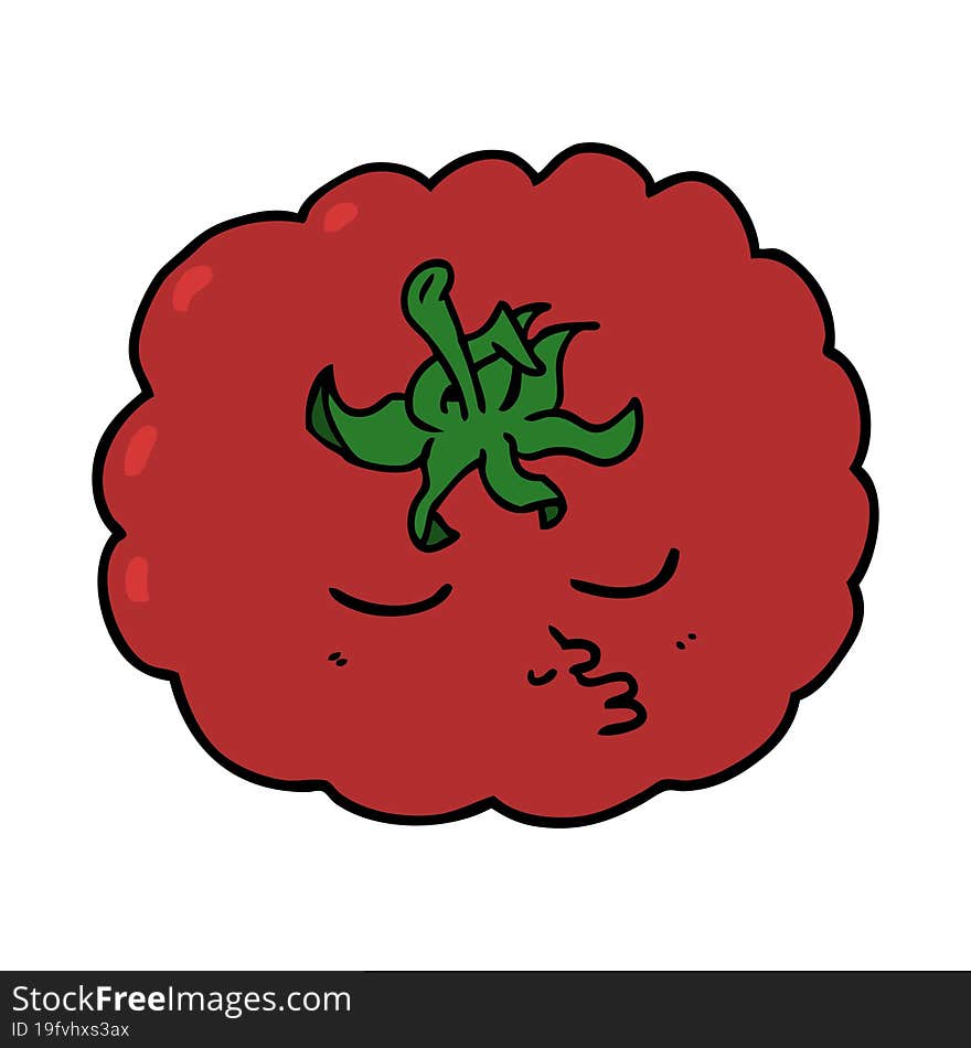 cartoon tomato. cartoon tomato