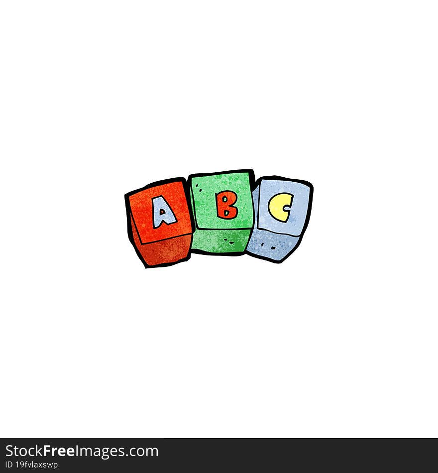 Cartoon Letter Blocks