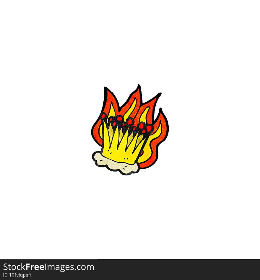 Flaming Crown Cartoon